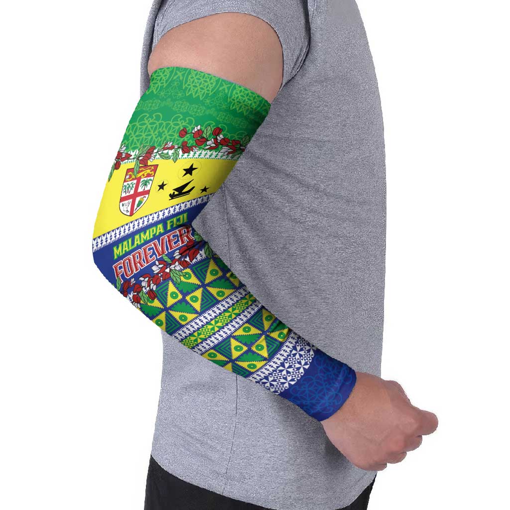 Personalised Malampa Fiji Forever Arm Sleeves Tagimoucia Polynesian Sand Drawing - Polynesian Pride