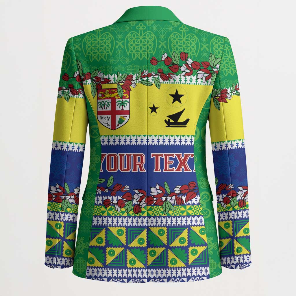 Personalised Malampa Fiji Forever Blazer Tagimoucia Polynesian Sand Drawing - Polynesian Pride