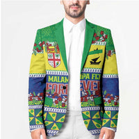 Personalised Malampa Fiji Forever Blazer Tagimoucia Polynesian Sand Drawing - Polynesian Pride
