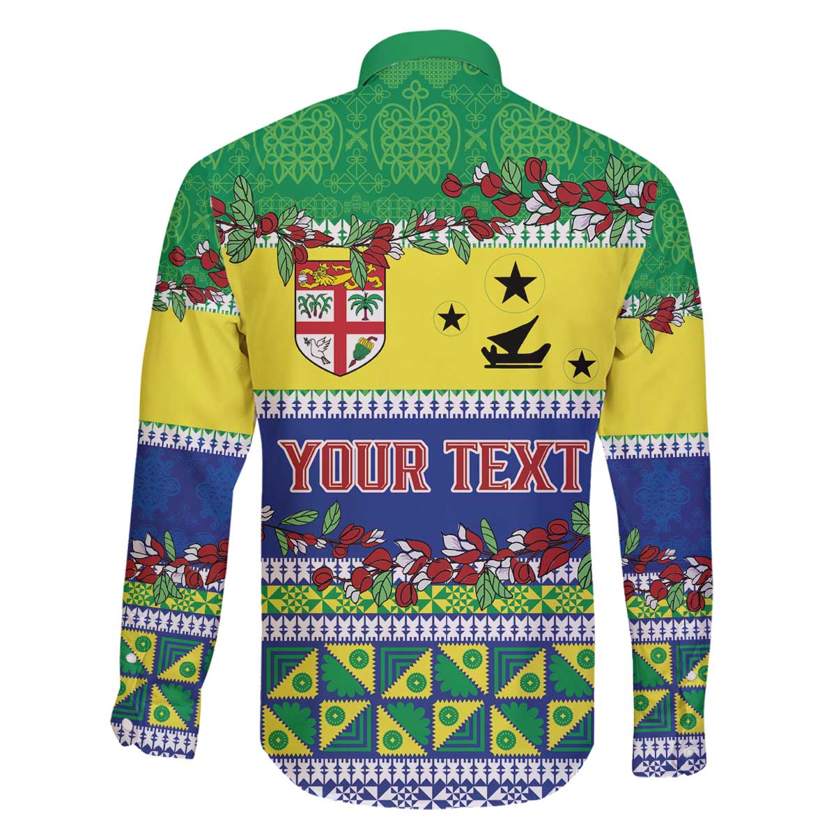 Personalised Malampa Fiji Forever Family Matching Off The Shoulder Long Sleeve Dress and Hawaiian Shirt Tagimoucia Polynesian Sand Drawing - Polynesian Pride