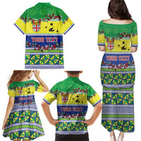 Personalised Malampa Fiji Forever Family Matching Puletasi and Hawaiian Shirt Tagimoucia Polynesian Sand Drawing - Polynesian Pride