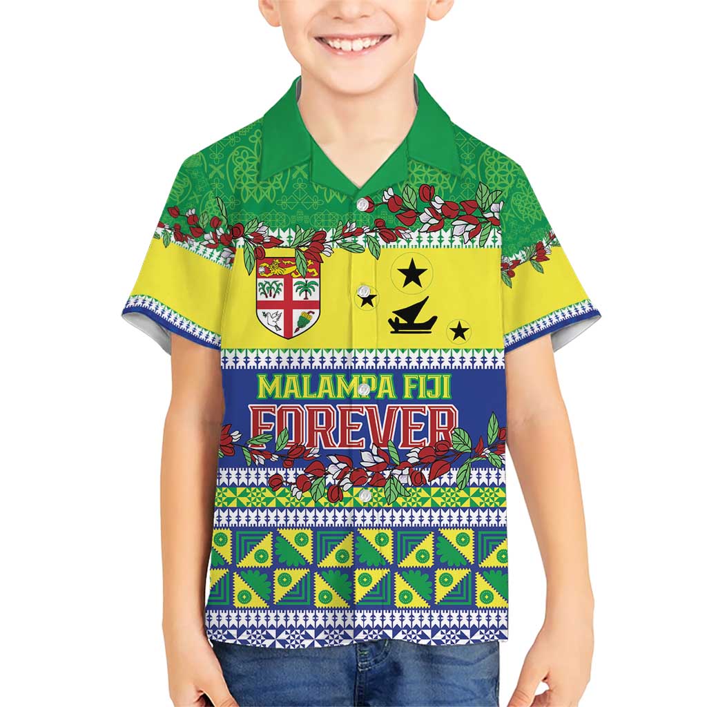 Personalised Malampa Fiji Forever Family Matching Short Sleeve Bodycon Dress and Hawaiian Shirt Tagimoucia Polynesian Sand Drawing - Polynesian Pride