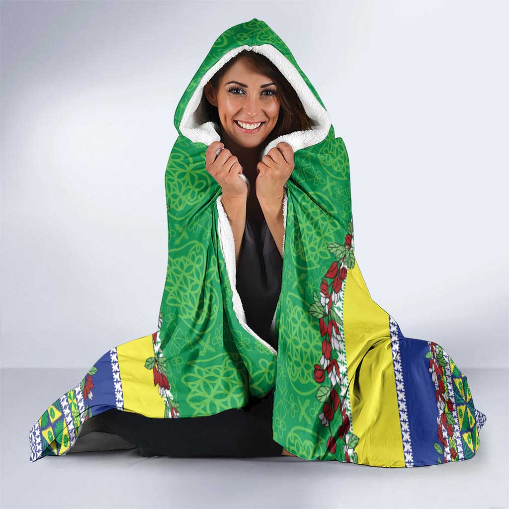 Malampa Fiji Forever Hooded Blanket Tagimoucia Polynesian Sand Drawing - Polynesian Pride