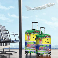 Malampa Fiji Forever Luggage Cover Tagimoucia Polynesian Sand Drawing - Polynesian Pride