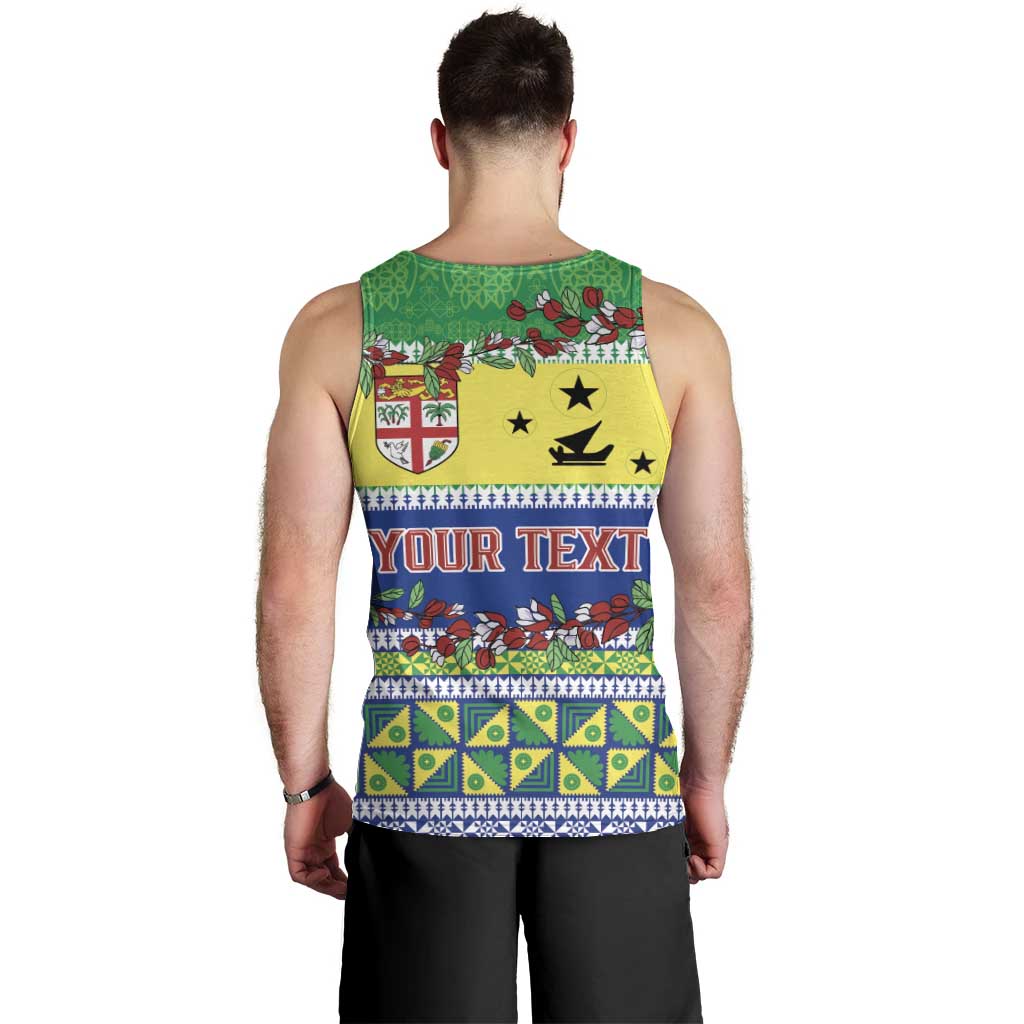 Personalised Malampa Fiji Forever Men Tank Top Tagimoucia Polynesian Sand Drawing - Polynesian Pride