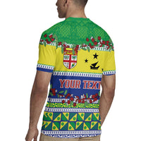 Personalised Malampa Fiji Forever Rugby Jersey Tagimoucia Polynesian Sand Drawing - Polynesian Pride