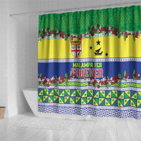 Malampa Fiji Forever Shower Curtain Tagimoucia Polynesian Sand Drawing - Polynesian Pride