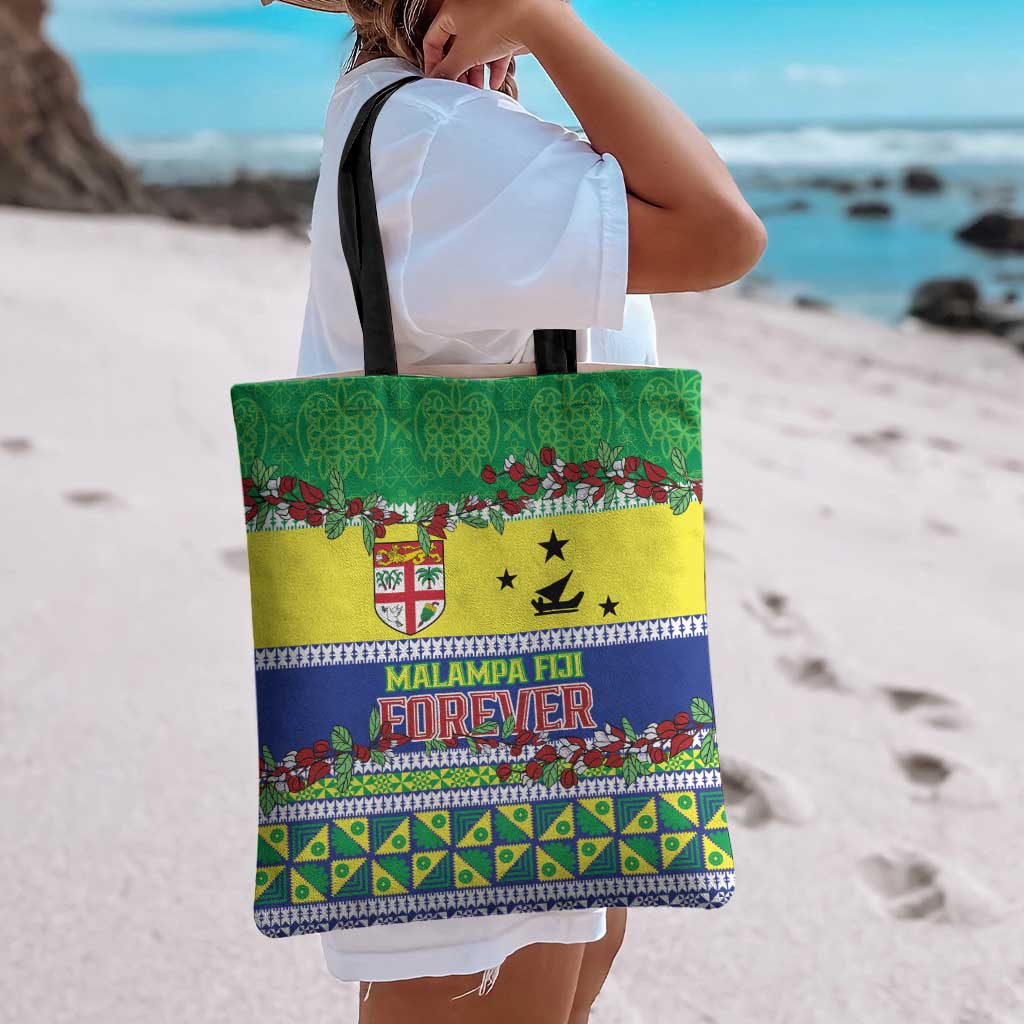 Malampa Fiji Forever Tote Bag Tagimoucia Polynesian Sand Drawing - Polynesian Pride