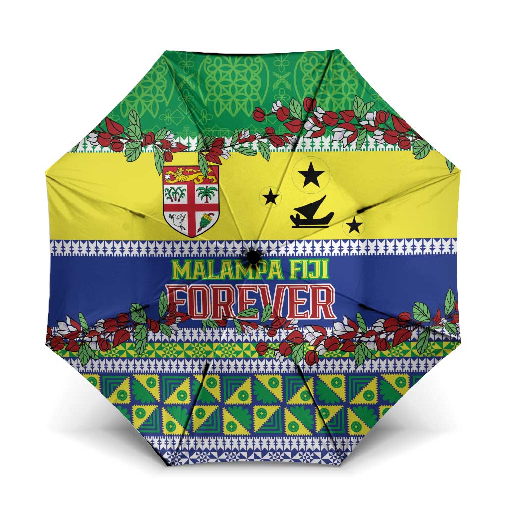 Malampa Fiji Forever Umbrella Tagimoucia Polynesian Sand Drawing - Polynesian Pride