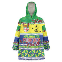 Personalised Malampa Fiji Forever Wearable Blanket Hoodie Tagimoucia Polynesian Sand Drawing - Polynesian Pride