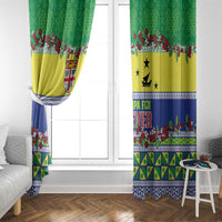 Malampa Fiji Forever Window Curtain Tagimoucia Polynesian Sand Drawing - Polynesian Pride