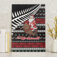 New Zealand Kiwi Santa Christmas Canvas Wall Art He Wairua Kirihimete - Polynesian Pride