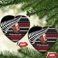 New Zealand Kiwi Santa Christmas Ceramic Ornament He Wairua Kirihimete - Polynesian Pride