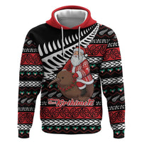 New Zealand Kiwi Santa Christmas Hoodie He Wairua Kirihimete - Polynesian Pride