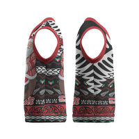 New Zealand Kiwi Santa Christmas Knitted V-Neck Vest He Wairua Kirihimete - Polynesian Pride