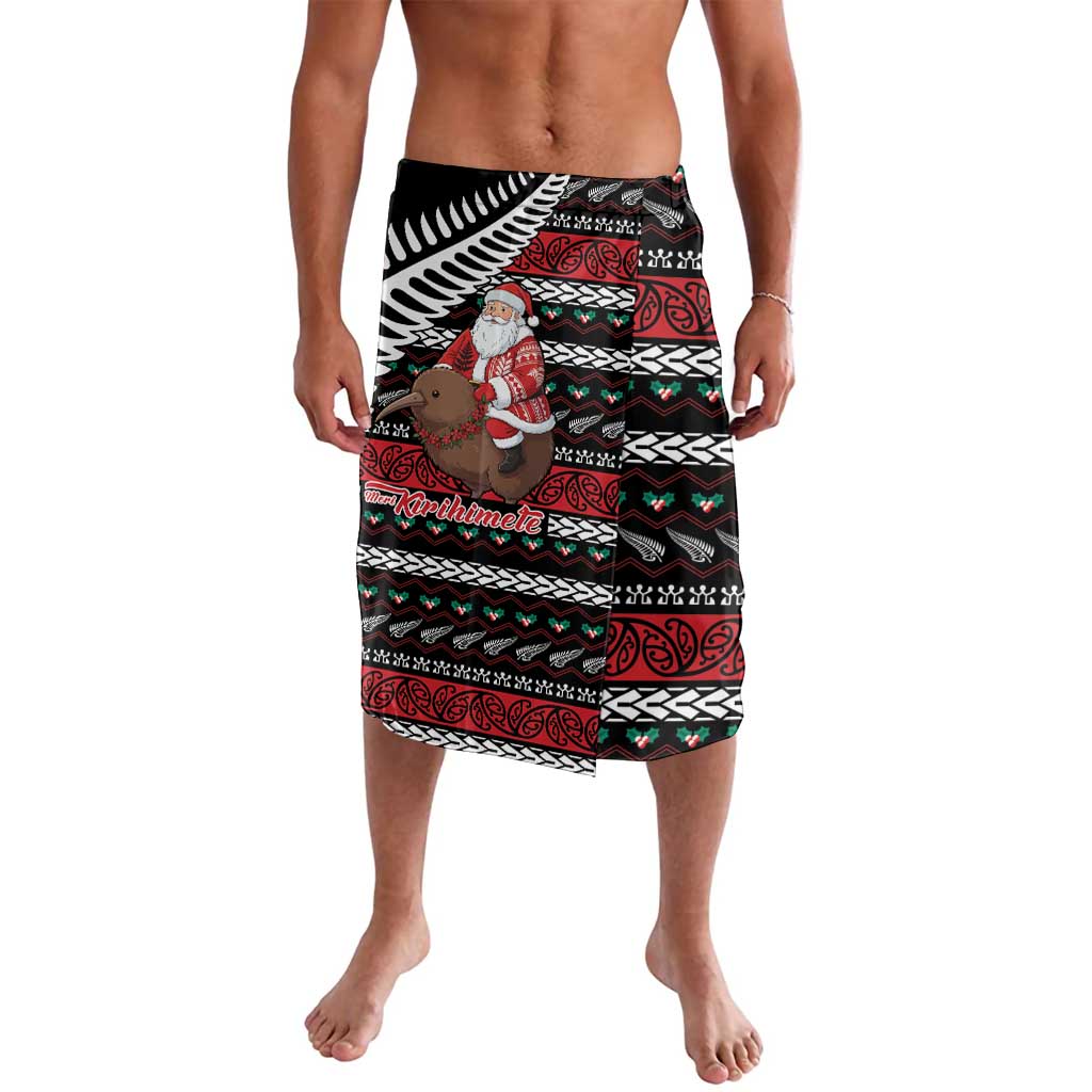 New Zealand Kiwi Santa Christmas Lavalava He Wairua Kirihimete - Polynesian Pride
