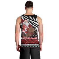 New Zealand Kiwi Santa Christmas Men Tank Top He Wairua Kirihimete - Polynesian Pride