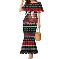 New Zealand Kiwi Santa Christmas Mermaid Dress He Wairua Kirihimete - Polynesian Pride