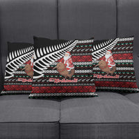 New Zealand Kiwi Santa Christmas Pillow Cover He Wairua Kirihimete - Polynesian Pride
