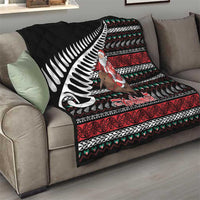 New Zealand Kiwi Santa Christmas Quilt He Wairua Kirihimete - Polynesian Pride