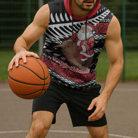 New Zealand Kiwi Santa Christmas Sleeveless Hoodie He Wairua Kirihimete - Polynesian Pride