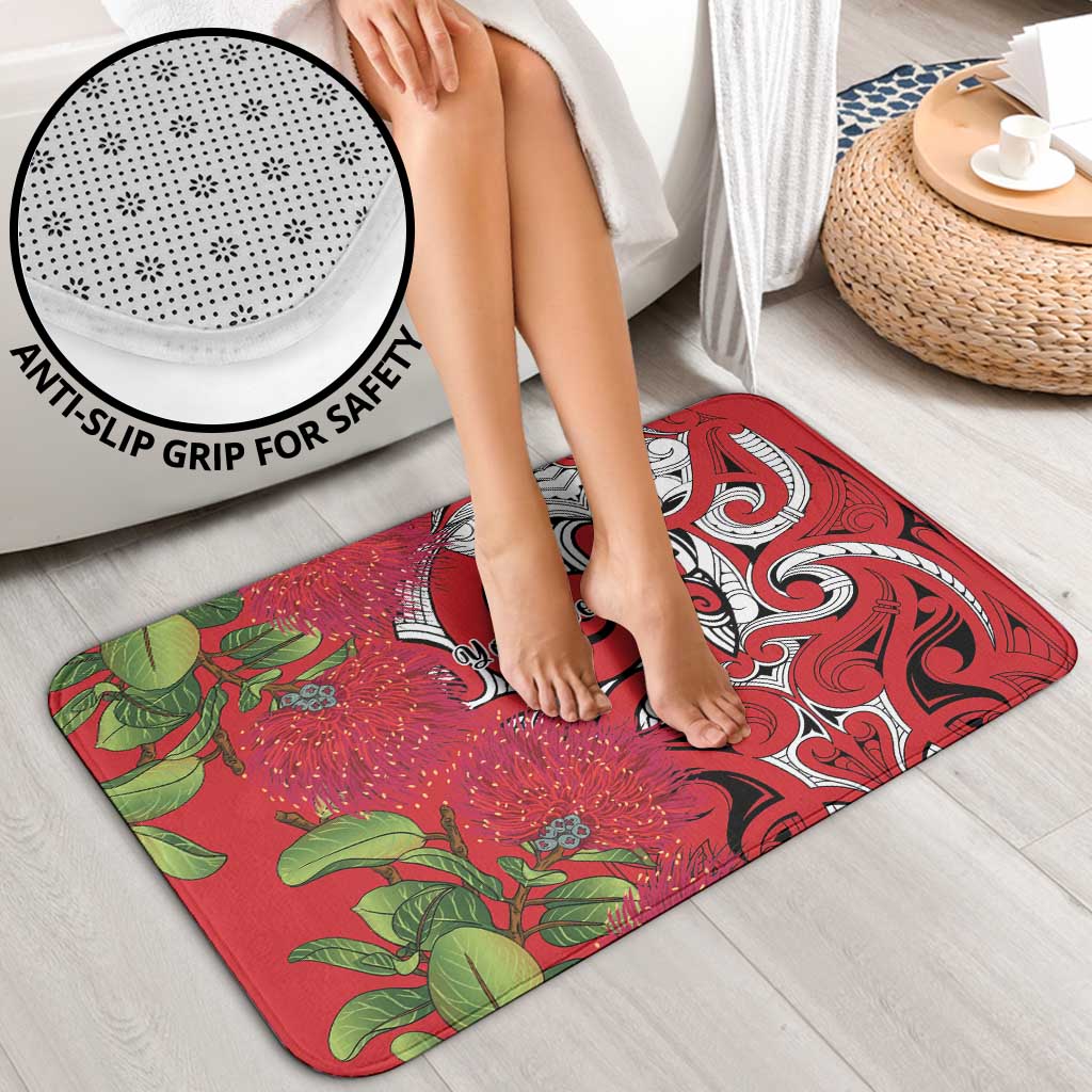 Personalised New Zealand Koru Pohutukawa Bathroom Set Meri Kirihimete Aroha for Christmas - Polynesian Pride