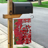 Personalised New Zealand Koru Pohutukawa Garden Flag Meri Kirihimete Aroha for Christmas - Polynesian Pride