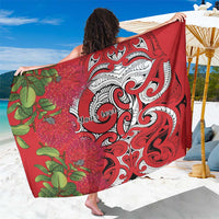 Personalised New Zealand Koru Pohutukawa Sarong Meri Kirihimete Aroha for Christmas - Polynesian Pride