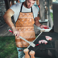 Hawaiian Hibiscus Honu Apron Gold Mele Kalikimaka Palaka Spirit - Polynesian Pride