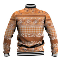 Hawaiian Hibiscus Honu Baseball Jacket Gold Mele Kalikimaka Palaka Spirit - Polynesian Pride