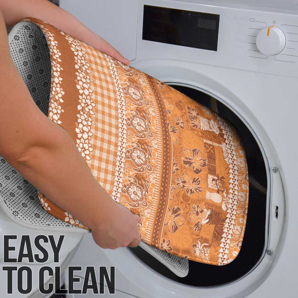 Hawaiian Hibiscus Honu Bathroom Set Gold Mele Kalikimaka Palaka Spirit - Polynesian Pride