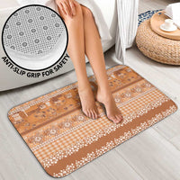 Hawaiian Hibiscus Honu Bathroom Set Gold Mele Kalikimaka Palaka Spirit - Polynesian Pride