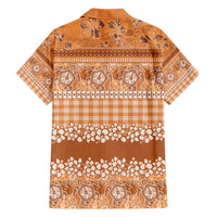 Hawaiian Hibiscus Honu Hawaiian Shirt Gold Mele Kalikimaka Palaka Spirit - Polynesian Pride