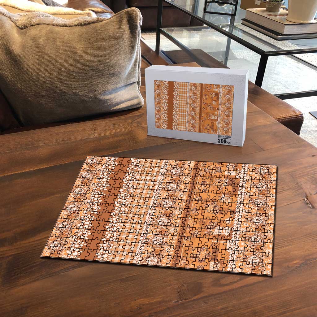 Hawaiian Hibiscus Honu Puzzle Gold Mele Kalikimaka Palaka Spirit - Polynesian Pride