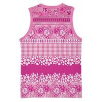 Hawaiian Hibiscus Honu Basketball Jersey Pink Mele Kalikimaka Palaka Spirit - Polynesian Pride