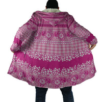 Hawaiian Hibiscus Honu Cloak Pink Mele Kalikimaka Palaka Spirit - Polynesian Pride