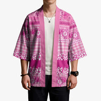 Hawaiian Hibiscus Honu Kimono Pink Mele Kalikimaka Palaka Spirit - Polynesian Pride