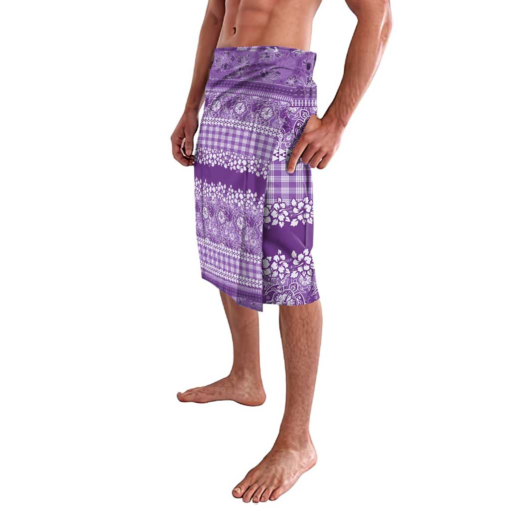 Hawaiian Hibiscus Honu Lavalava Purple Mele Kalikimaka Palaka Spirit - Polynesian Pride