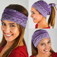 Hawaiian Hibiscus Honu Neck Gaiter Purple Mele Kalikimaka Palaka Spirit - Polynesian Pride
