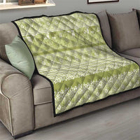 Hawaiian Hibiscus Honu Quilt Sage Green Mele Kalikimaka Palaka Spirit - Polynesian Pride