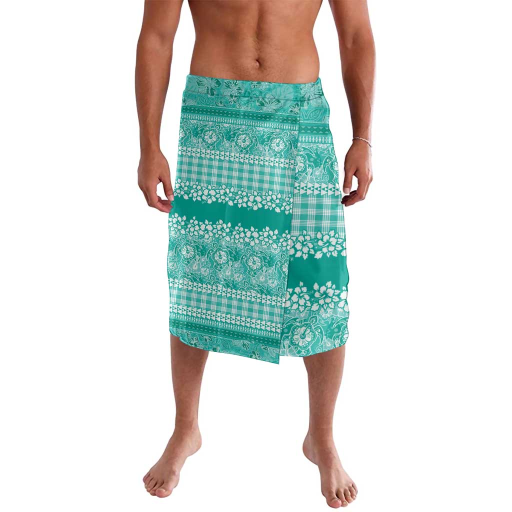 Hawaiian Hibiscus Honu Lavalava Turquoise Mele Kalikimaka Palaka Spirit - Polynesian Pride
