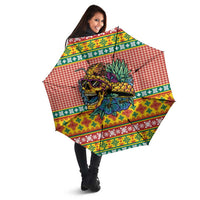 Hawaiian Pineapples Skull Umbrella Mele Kalikimaka Palaka Quilt Pattern - Polynesian Pride