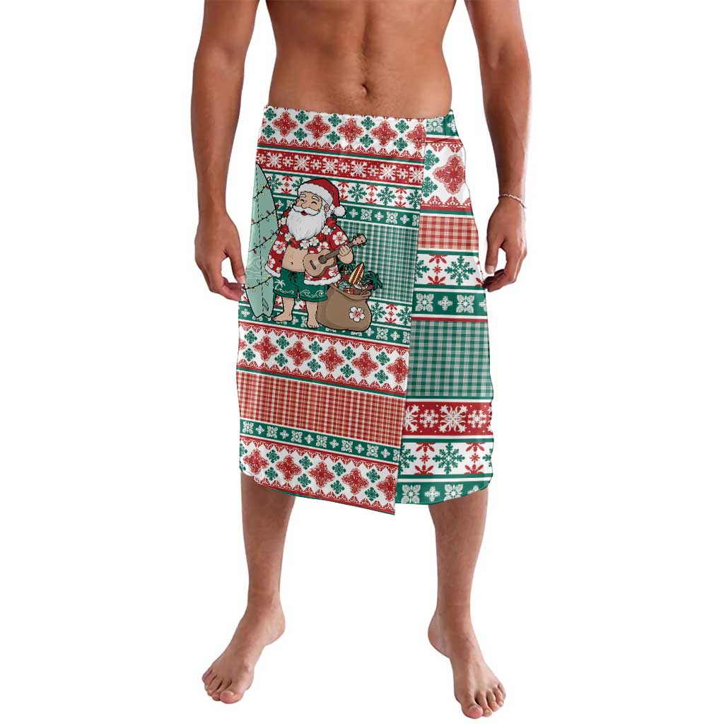Hawaiian Funny Santa Surf Lavalava Mele Kalikimaka Palaka Quilt Pattern - Polynesian Pride