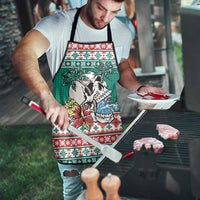 Hawaiian Skull Surfs Apron Mele Kalikimaka Palaka Quilt Pattern - Polynesian Pride