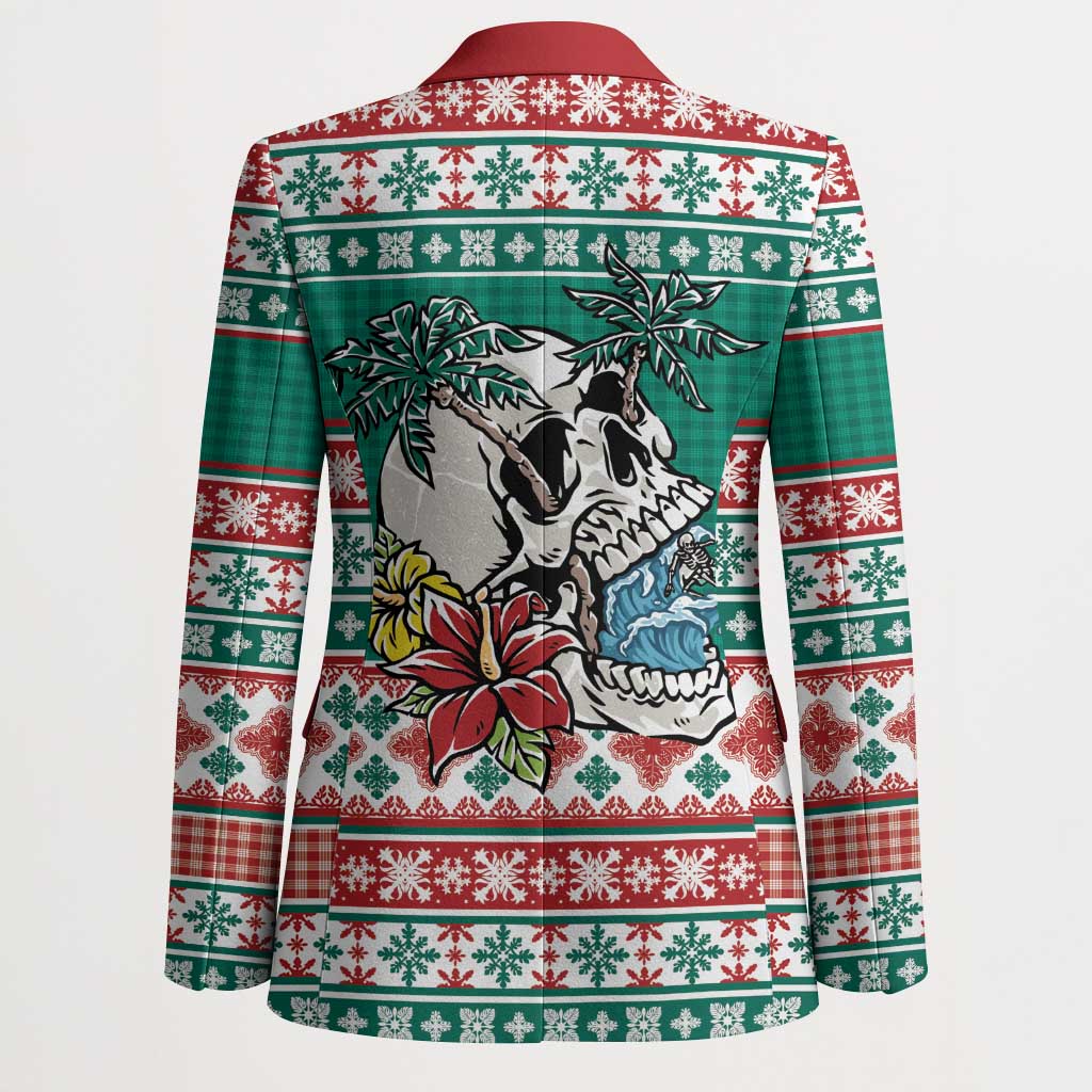 Hawaiian Skull Surfs Blazer Mele Kalikimaka Palaka Quilt Pattern - Polynesian Pride