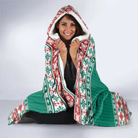 Hawaiian Skull Surfs Hooded Blanket Mele Kalikimaka Palaka Quilt Pattern - Polynesian Pride