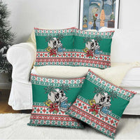 Hawaiian Skull Surfs Pillow Cover Mele Kalikimaka Palaka Quilt Pattern - Polynesian Pride