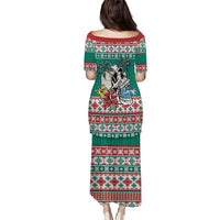 Hawaiian Skull Surfs Puletasi Mele Kalikimaka Palaka Quilt Pattern - Polynesian Pride