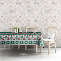 Hawaiian Skull Surfs Tablecloth Mele Kalikimaka Palaka Quilt Pattern - Polynesian Pride