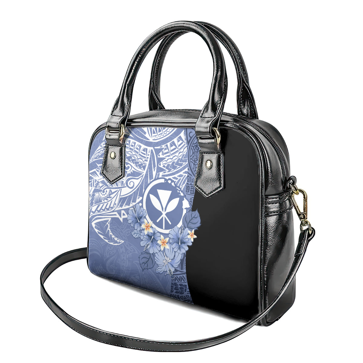 Aloha Vintage Hawaii Tribal Shoulder Handbag Blue Style LT9 - Polynesian Pride